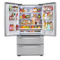 Lg LRMXC2206S 22 Cu Ft. Smart Counter Depth Double Freezer Refrigerator With Craft Ice™