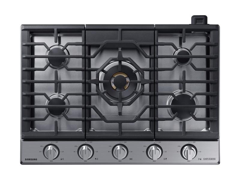 Samsung NA30M9750TS 30" Chef Collection Gas Cooktop With 22K Btu Dual Power Burner In Stainless Steel