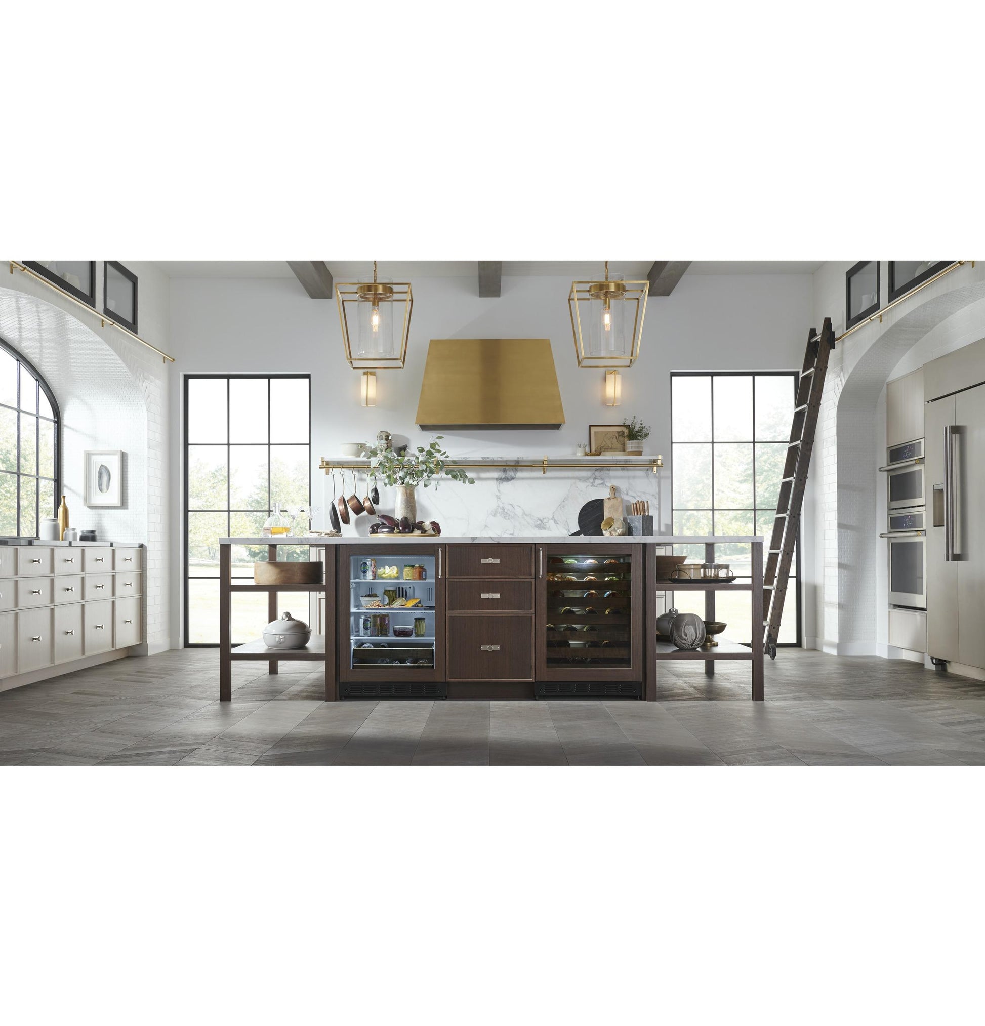 Monogram ZVC48DTB1 Monogram 48" Custom Brass Hood Insert Sold Separately