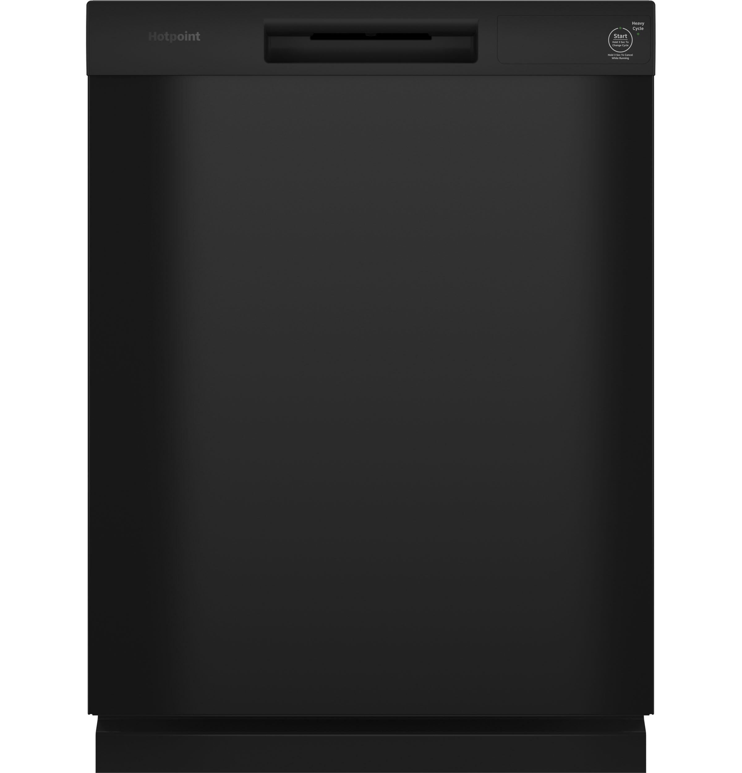 Hotpoint HDF310PGRBB Hotpoint® One Button Dishwasher With Plastic Interior