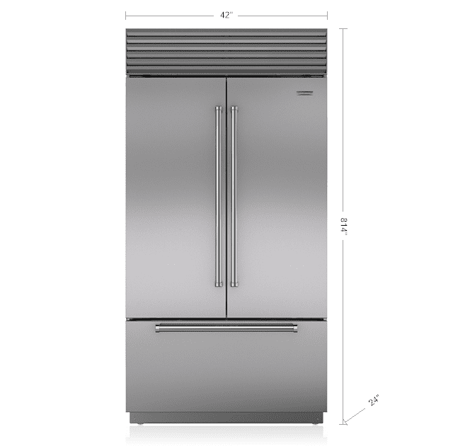 Sub-Zero BI42UFDIDSTH 42" Classic French Door Refrigerator/Freezer With Internal Dispenser
