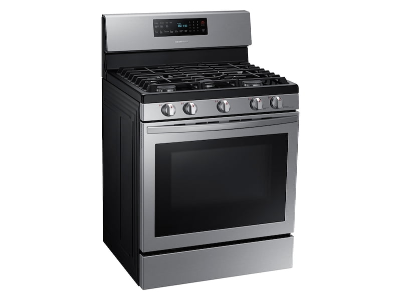 Samsung NX58T7511SS 5.8 Cu. Ft. Freestanding Gas Range With Air Fry And Convection In Stainless Steel