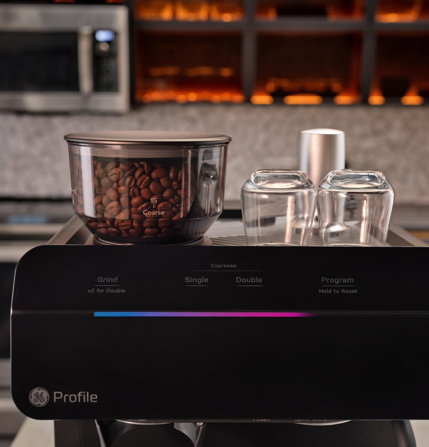 Ge Appliances P7CESAS6RBB Ge Profile™ Semi Automatic Espresso Machine + Frother