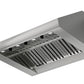 Xo Appliance XOGV48S Outdoor Hood, 48Inw, 33Ind, 18Int, 1200Cfm, Leds, Pro Baffle Filters