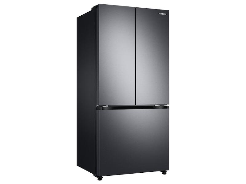 Samsung RF18A5101SG 18 Cu. Ft. Smart Counter Depth 3-Door French Door Refrigerator In Black Stainless Steel