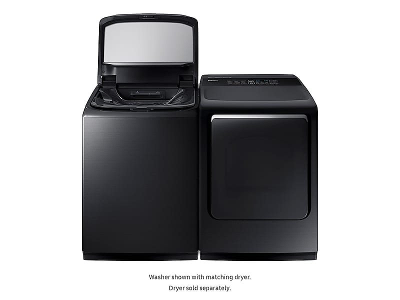 Samsung WA52M8650AV 5.2 Cu. Ft. Activewash&#8482; Top Load Washer With Integrated Touch Controls In Black Stainless Steel