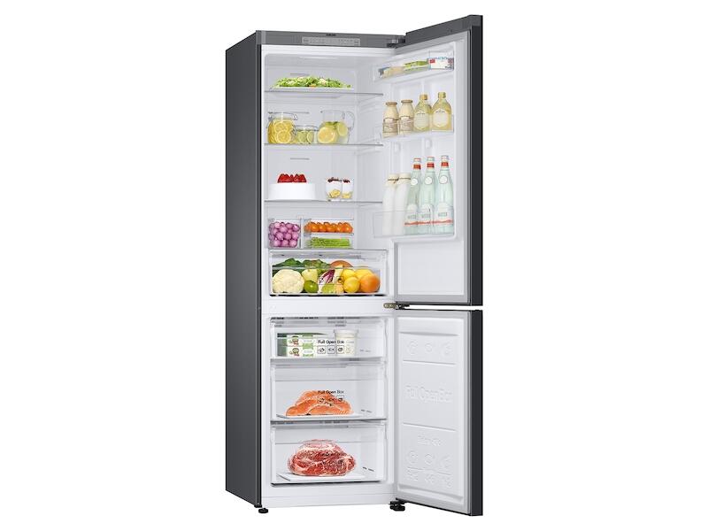 Samsung RB12A300641 12.0 Cu. Ft. Bespoke Bottom Freezer Refrigerator With Customizable Colors And Flexible Design In Navy Glass