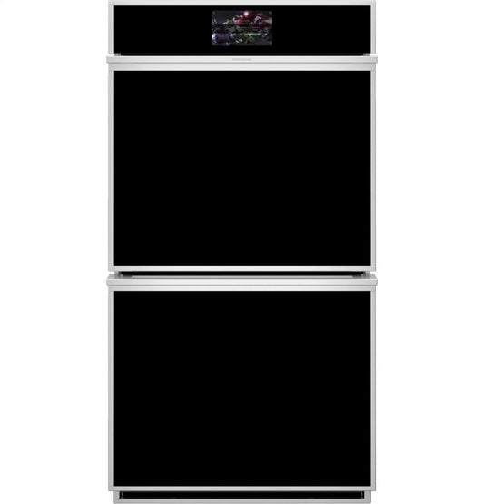 Monogram ZKD90DSSNSS Monogram 27" Smart Electric Convection Double Wall Oven Minimalist Collection