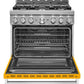 Kitchenaid KFGC506JYP Kitchenaid® 36'' Smart Commercial-Style Gas Range With 6 Burners - Yellow Pepper