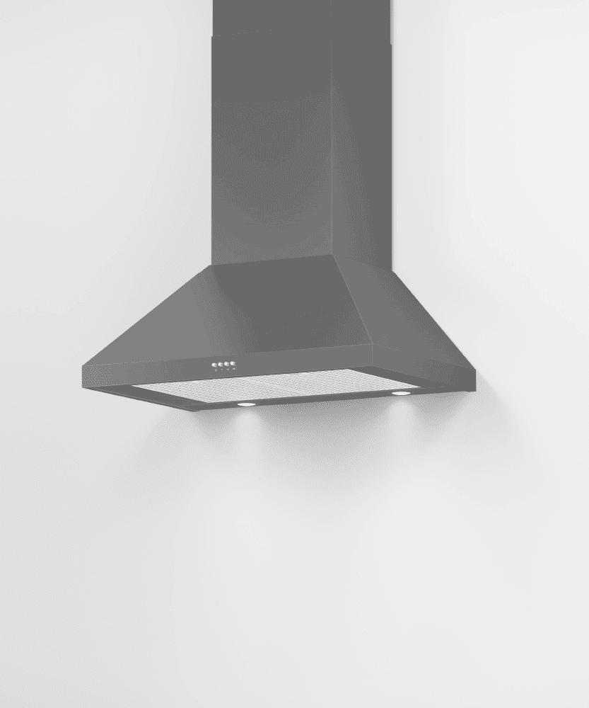 Fisher & Paykel HC30PCB1 Wall Range Hood, 30", Pyramid Chimney