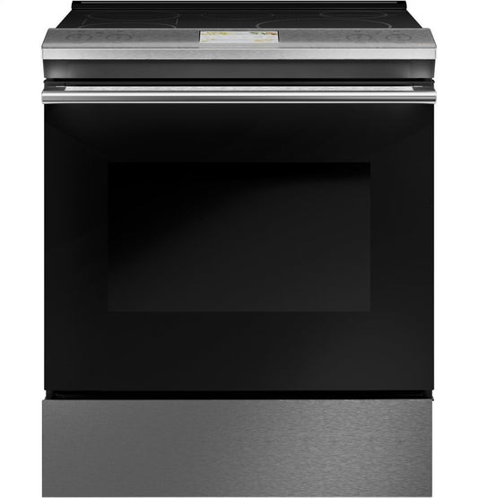 Cafe CHS900M2NS5 Café 30" Smart Slide-In, Front-Control, Induction And Convection Range In Platinum Glass