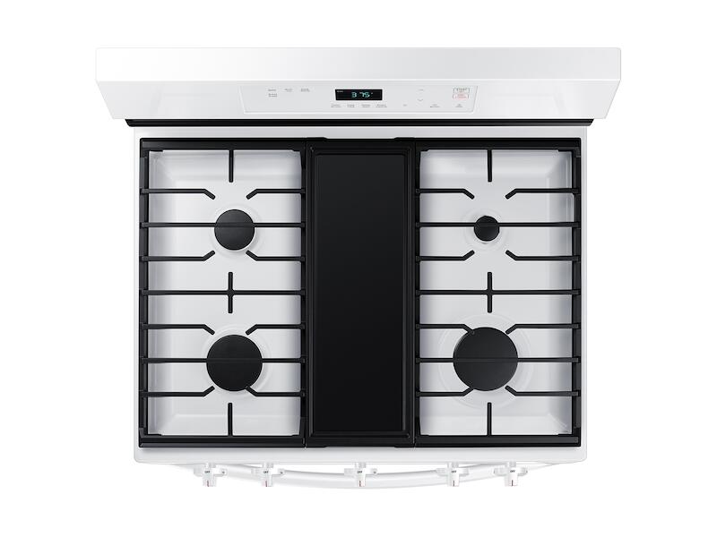 Samsung NX60A6111SW 6.0 Cu. Ft. Smart Freestanding Gas Range With No-Preheat Air Fry & Convection In White