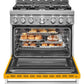 Kitchenaid KFGC506JYP Kitchenaid® 36'' Smart Commercial-Style Gas Range With 6 Burners - Yellow Pepper