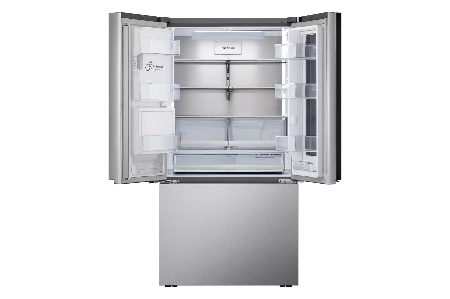Lg LRYKS3106S 31 Cu. Ft. Smart Standard-Depth Max™ French Door Refrigerator With Four Types Of Ice And Mirror Instaview®