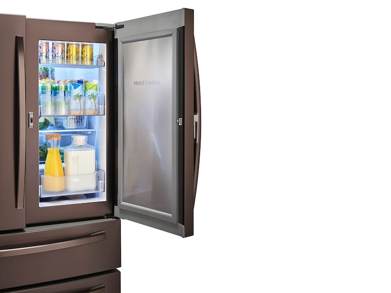 Samsung RF22R7351DT 22 Cu. Ft. Food Showcase Counter Depth 4-Door French Door Refrigerator In Tuscan Stainless Steel