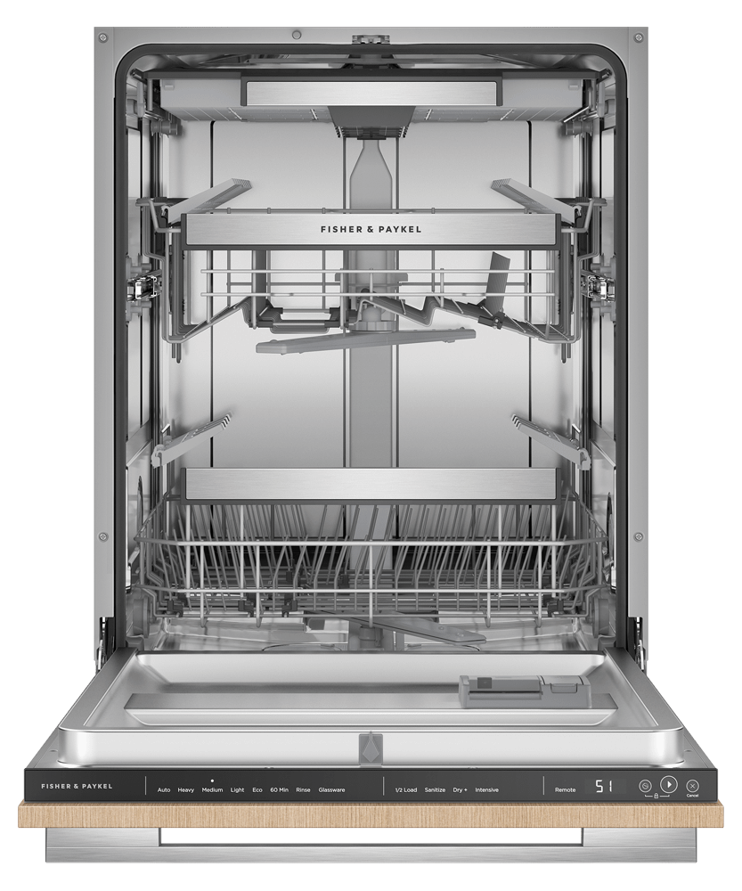 Fisher & Paykel DW24UT4I2 Integrated Dishwasher, Tall, Sanitize