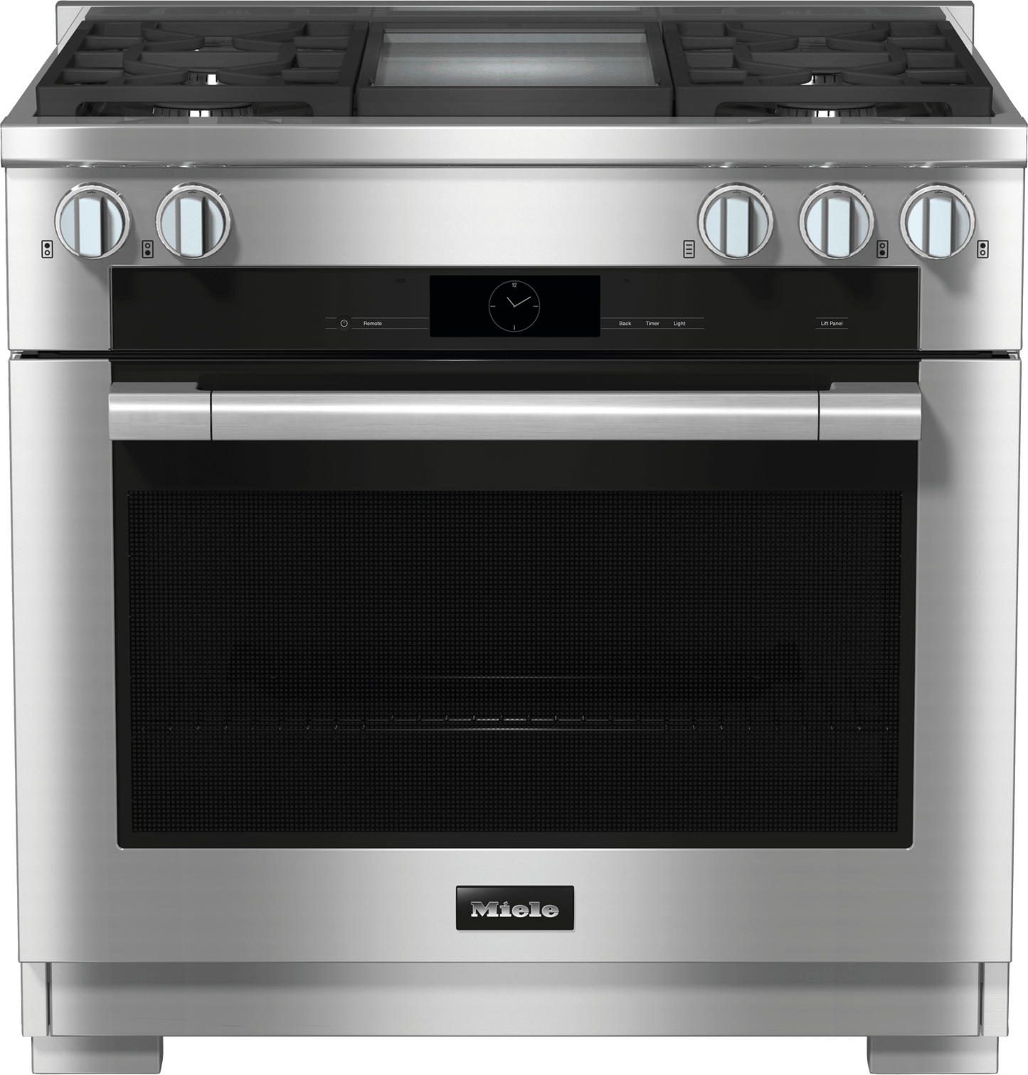 Miele HR19363GDFGDCLEANTOUCHSTEEL Hr 1936-3 G Df Gd - 36 Inch Range - The Dual Fuel All-Rounder With M Touch For The Highest Demands.