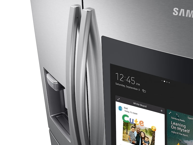 Samsung RF28R7551SR 28 Cu. Ft. 4-Door French Door Refrigerator With 21.5" Touch Screen Family Hub&#8482; In Stainless Steel