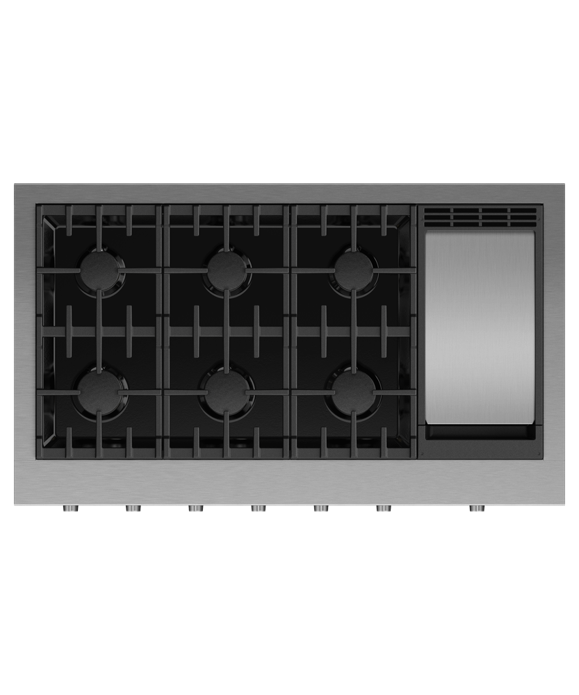 Fisher & Paykel CPV3486GDN Gas Rangetop, 48", Griddle