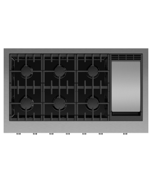 Fisher & Paykel CPV3486GDN Gas Rangetop, 48", Griddle