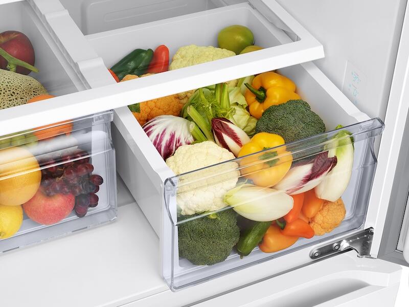 Samsung RF20A5101WW 19.5 Cu. Ft. Smart 3-Door French Door Refrigerator In White