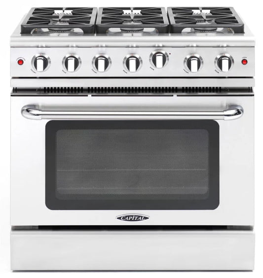 Capital MCR366 Precision 36" Gas Manual Clean Range