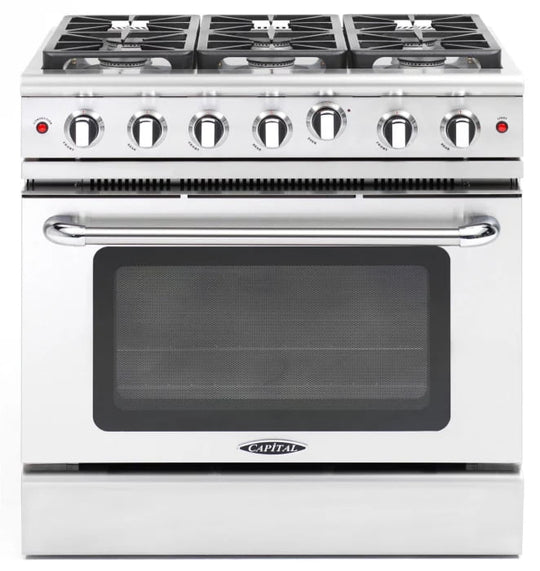 Capital MCR366 Precision 36" Gas Manual Clean Range