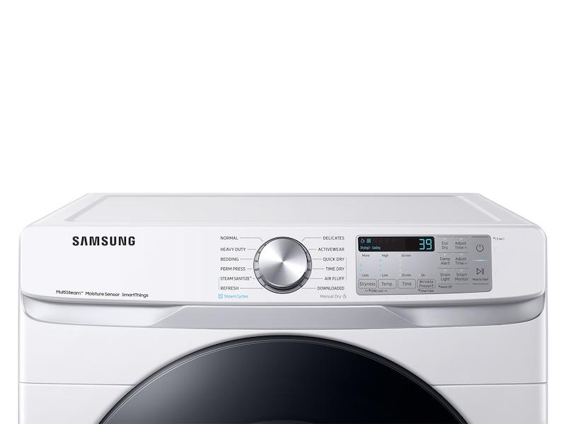 Samsung DVG45B6300W 7.5 Cu. Ft. Smart Gas Dryer With Steam Sanitize+ In White