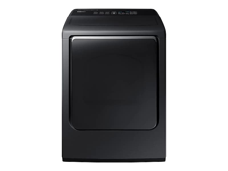Samsung DVE52M8650V 7.4 Cu. Ft. Electric Dryer With Integrated Controls In Black Stainless Steel