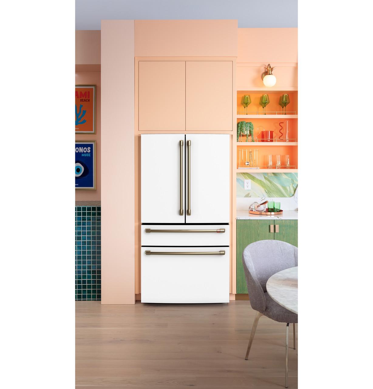 Cafe CGE29DP4TW2 Café&#8482; Energy Star® 28.7 Cu. Ft. Smart 4-Door French-Door Refrigerator With Dual-Dispense Autofill Pitcher