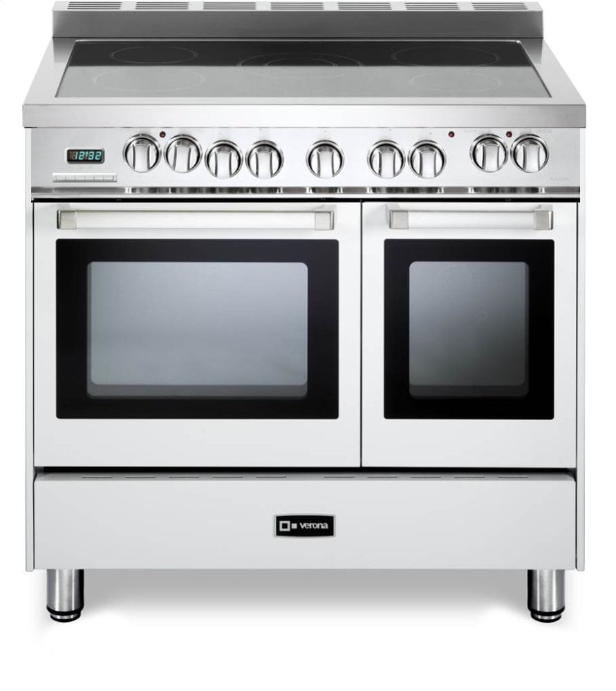Verona VEFSEE365DW White 36" Electric Double Oven Range