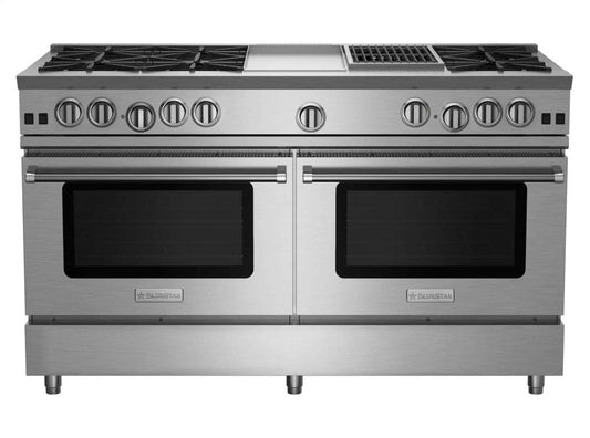 Bluestar RNB606GCBV2 60" Rnb Series Range With 12" Griddle & Charbroiler