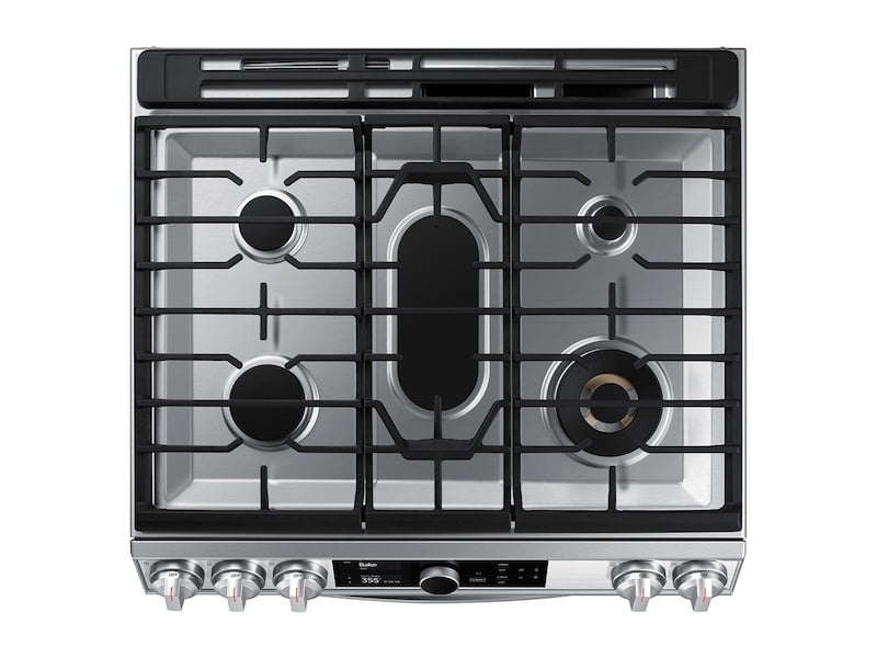 Samsung NX60T8751SS 6.0 Cu. Ft. Flex Duo&#8482; Front Control Slide-In Gas Range With Smart Dial, Air Fry & Wi-Fi In Stainless Steel