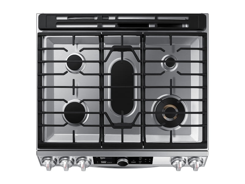Samsung NX60T8751SS 6.0 Cu. Ft. Flex Duo™ Front Control Slide-In Gas Range With Smart Dial, Air Fry & Wi-Fi In Stainless Steel