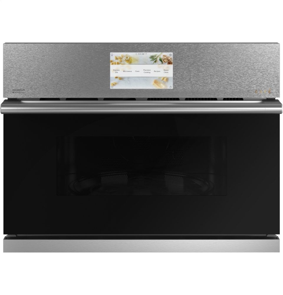 Cafe CSB912M2NS5 Café 27" Smart Five In One Oven With 120V Advantium® Technology In Platinum Glass