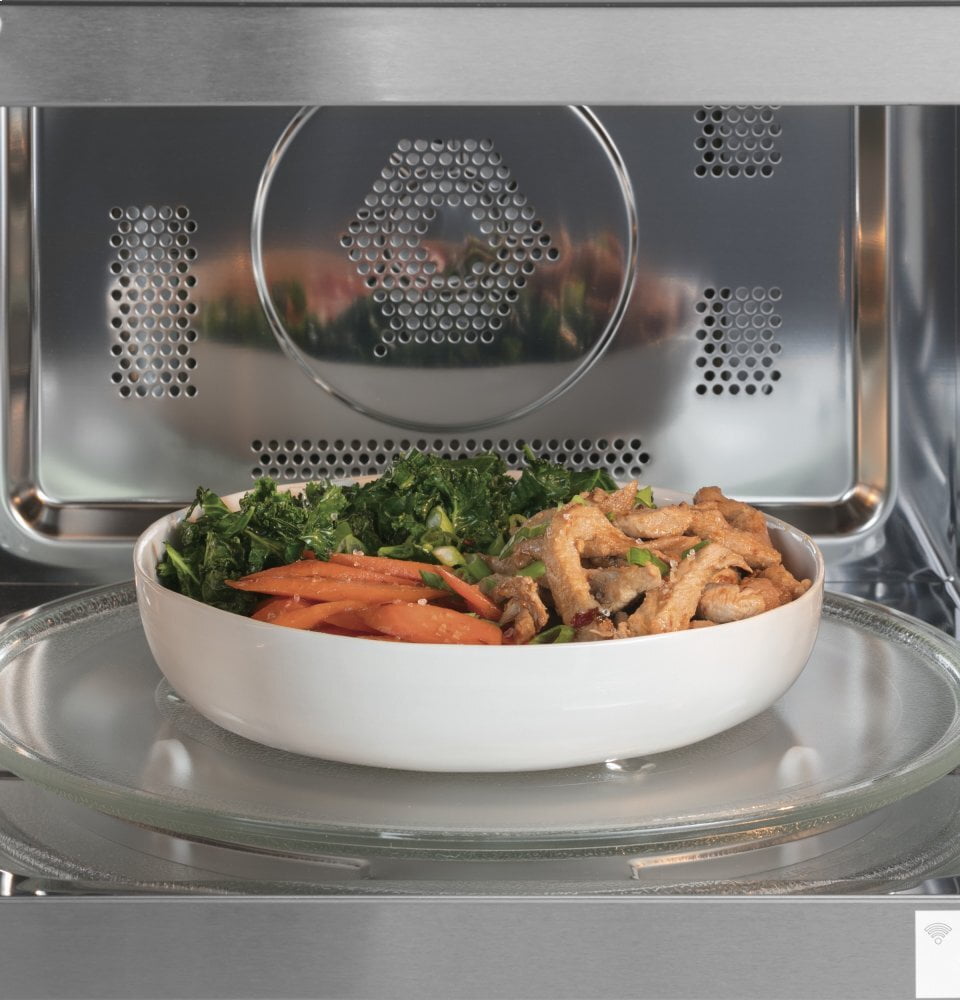 Cafe CEB515M2NS5 Café 1.5 Cu. Ft. Smart Countertop Convection/Microwave Oven In Platinum Glass