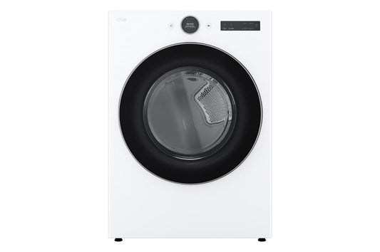 Lg DLEX5500W 7.4 Cu. Ft. Ultra Large Capacity Smart Front Load Electric Energy Star Dryer With Sensor Dry & Steam Technology