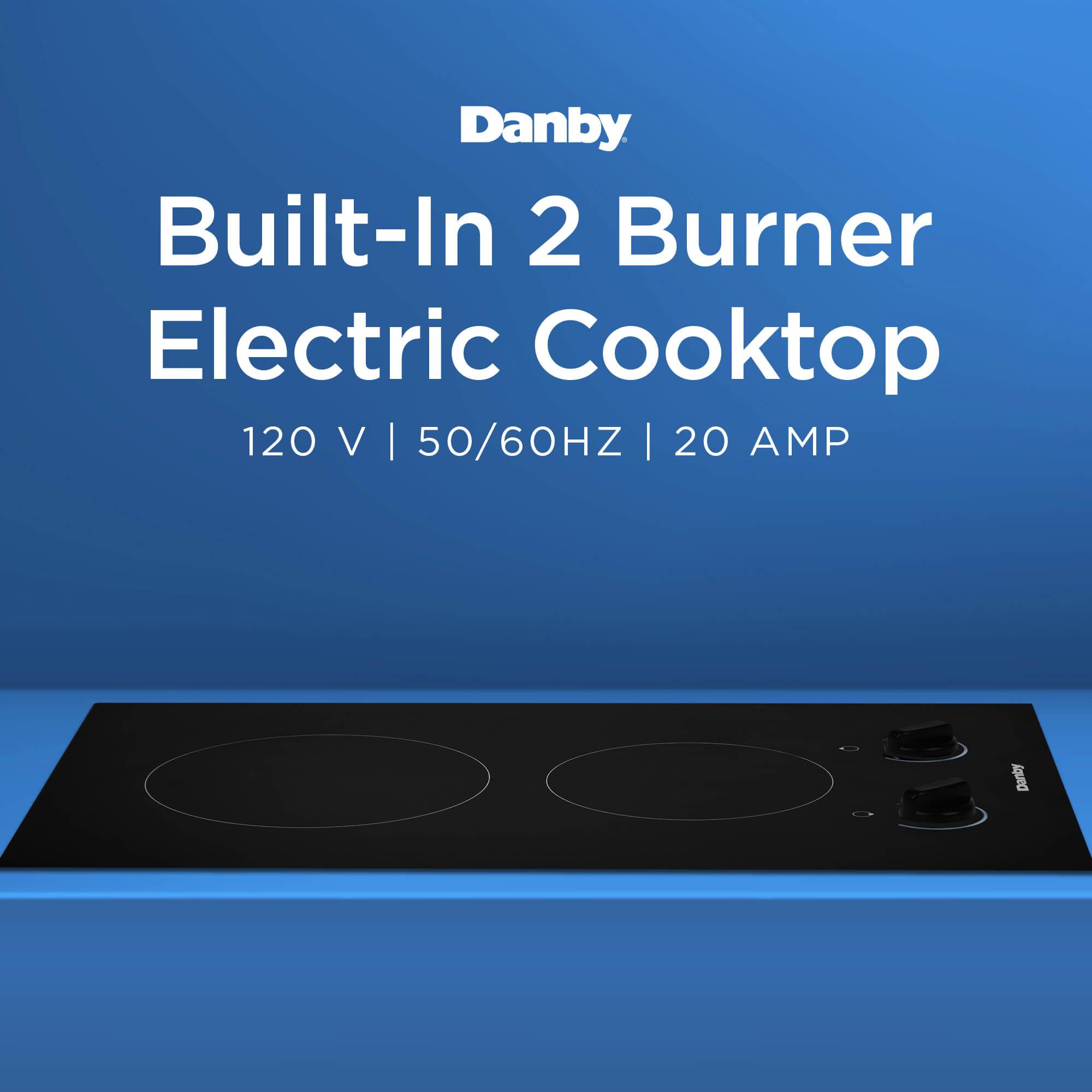 Danby DRC14A1BD Danby 14-Inch Radiant 2 Burner Cooktop