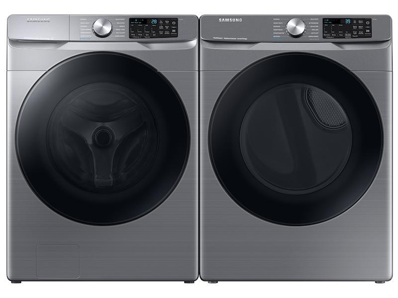 Samsung DVE45B6300P 7.5 Cu. Ft. Smart Electric Dryer With Steam Sanitize+ In Platinum