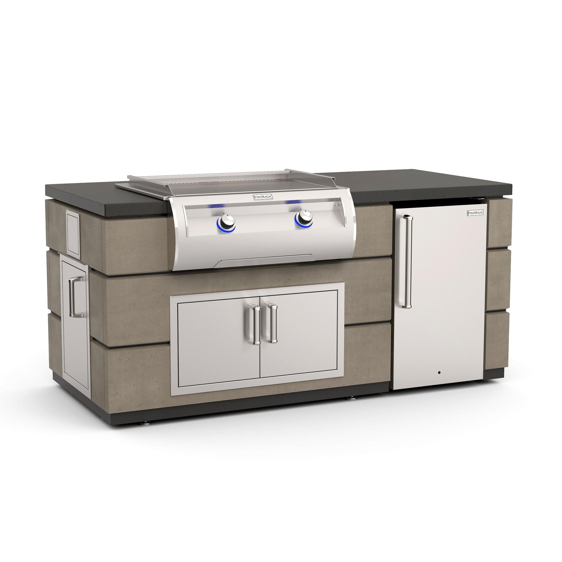 Fire Magic ID660SMR77BA Contemporary Island With Griddle Components sold separately