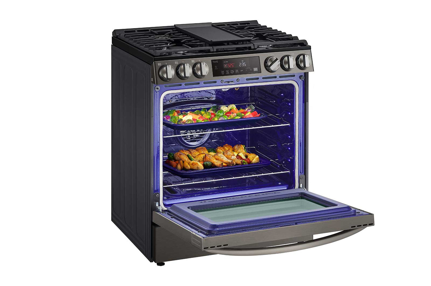 Lg LSGL5833D 5.8 Cu Ft. Smart Wi-Fi Enabled Fan Convection Gas Slide-In Range With Air Fry & Easyclean®