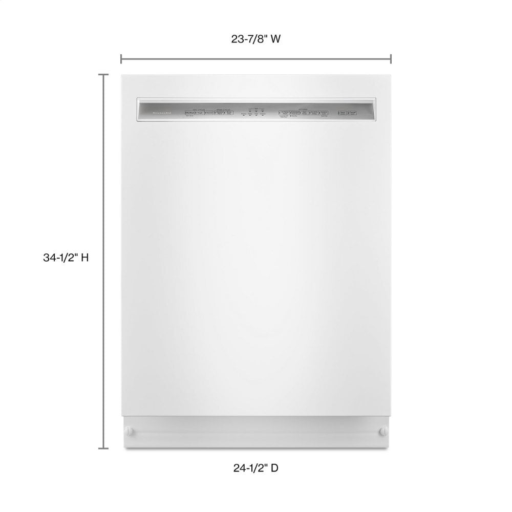 Kitchenaid KDFE104HWH 46 Dba Dishwasher With Prowash&#8482;, Front Control - White