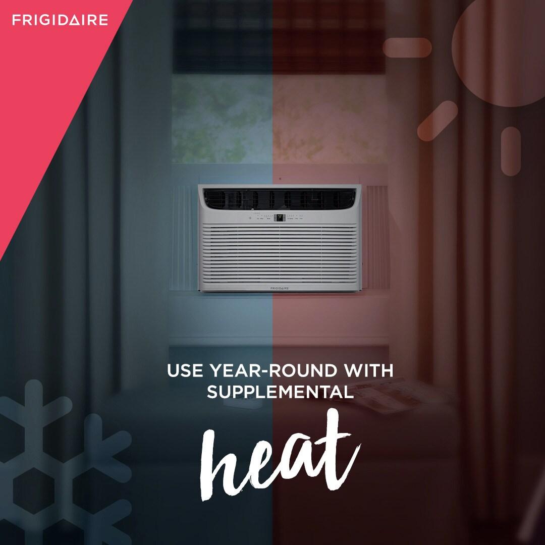 Frigidaire FHWE252WA2 Frigidaire 25,000 Btu Window Air Conditioner With Supplemental Heat And Slide Out Chassis