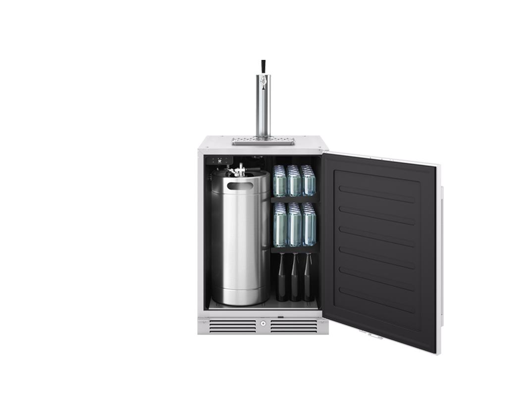 Zephyr PRKB24C01ASOD 24" Outdoor Kegerator & Beverage Cooler