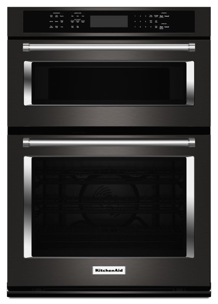 Kitchenaid KOCE500EBS 30" Combination Wall Oven With Even-Heat™ True Convection (Lower Oven) - Black Stainless Steel With Printshield™ Finish