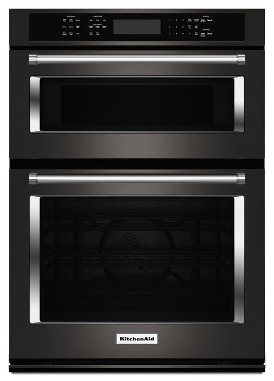 Kitchenaid KOCE500EBS 30" Combination Wall Oven With Even-Heat™ True Convection (Lower Oven) - Black Stainless Steel With Printshield™ Finish