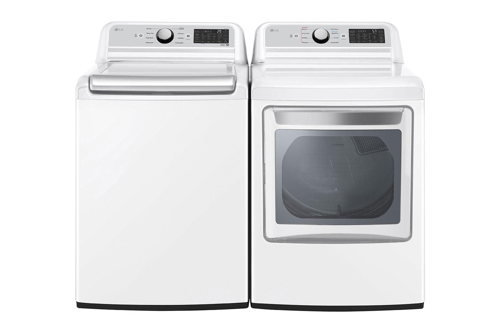 Lg WT7400CW 5.5 Cu.Ft. Mega Capacity Smart Wi-Fi Enabled Top Load Washer With Turbowash3D™ Technology