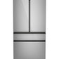 Cafe CGE29DM5TS5 Café™ Energy Star® 28.7 Cu. Ft. Smart 4-Door French-Door Refrigerator In Platinum Glass With Dual-Dispense Autofill Pitcher