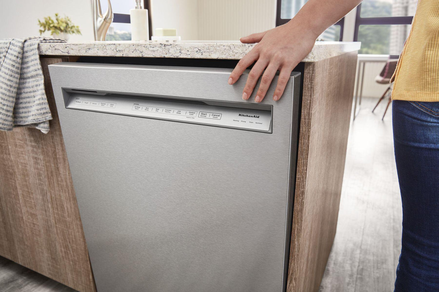 Kitchenaid KDFE204KPS 39 Dba Dishwasher In Printshield&#8482; Finish With Third Level Utensil Rack - Stainless Steel With Printshield&#8482; Finish