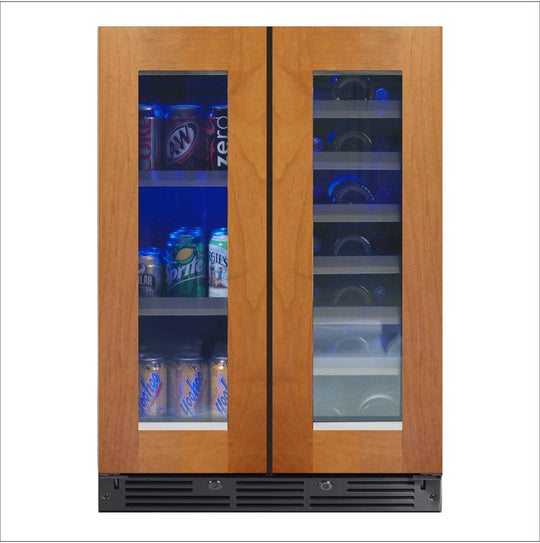 Xo Appliance XOU24BWDDGO 24In Beverage/Wine Double Door Overlay Glass